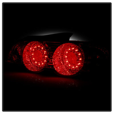 Red Clear LED Tail Lights <br>02-04 Acura RSX