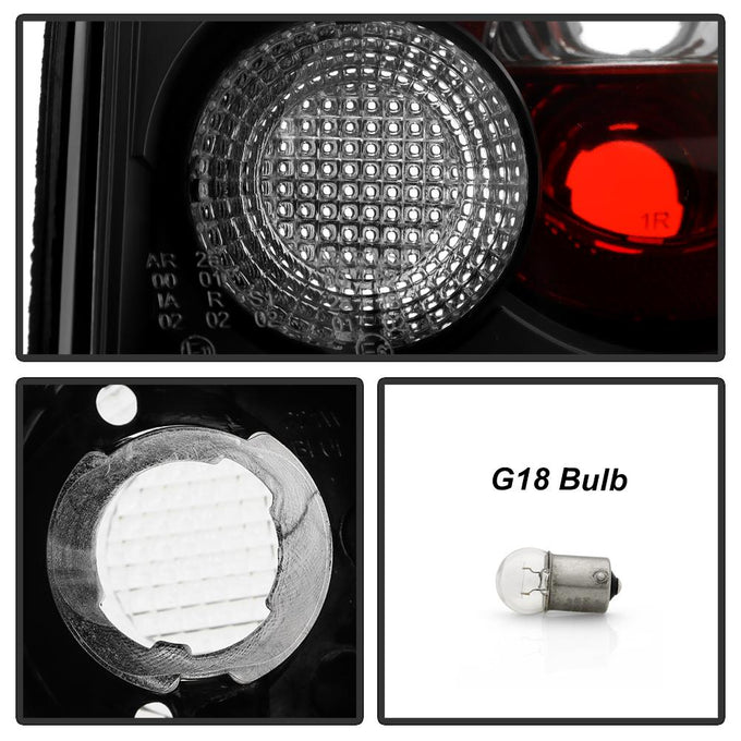 Black Euro Style Tail Lights <br>00-06 Audi TT TT Quattro