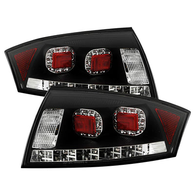 Black LED Tail Lights <br>00-06 Audi TT TT Quattro