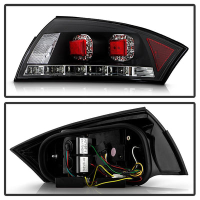 Black LED Tail Lights <br>00-06 Audi TT TT Quattro