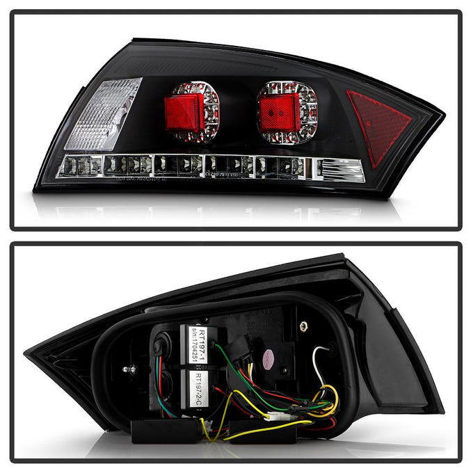 Black LED Tail Lights <br>00-06 Audi TT TT Quattro