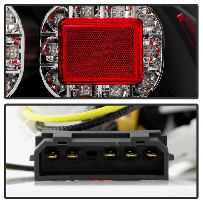 Black LED Tail Lights <br>00-06 Audi TT TT Quattro