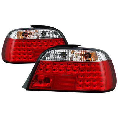Red Clear LED Tail Lights <br>95,97-01 BMW 740i 95-01 BMW 740iL 750iL