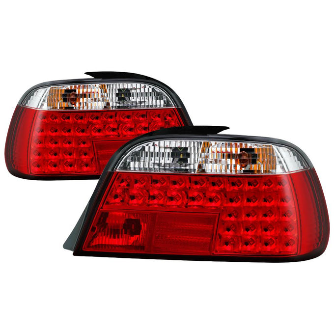 Red Clear LED Tail Lights <br>95,97-01 BMW 740i 95-01 BMW 740iL 750iL