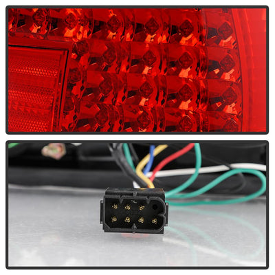 Red Clear LED Tail Lights <br>95,97-01 BMW 740i 95-01 BMW 740iL 750iL
