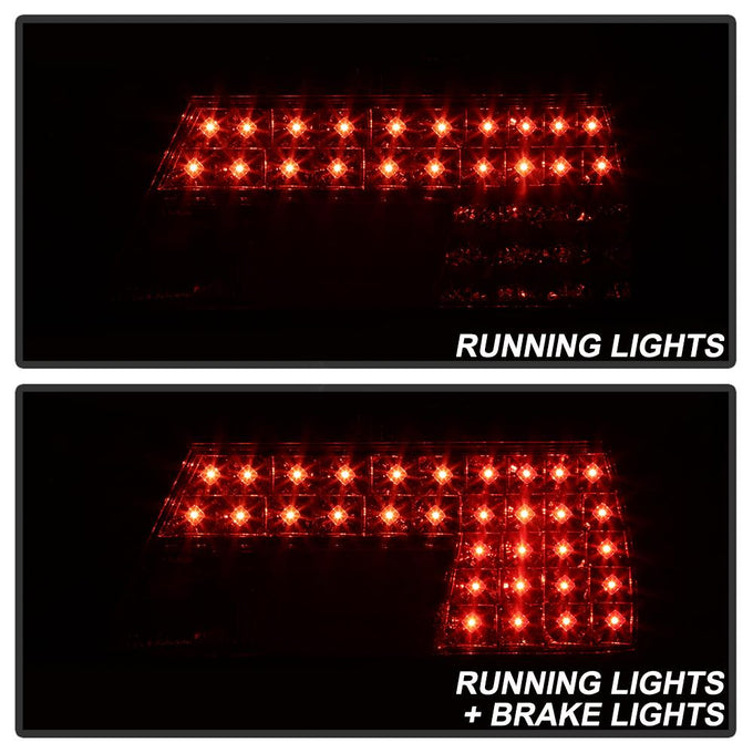 Red Clear LED Tail Lights <br>95,97-01 BMW 740i 95-01 BMW 740iL 750iL
