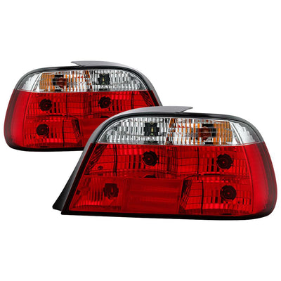 Red Clear Crystal Tail Lights <br>95,97-01 BMW 740i 95-01 BMW 740iL 750iL