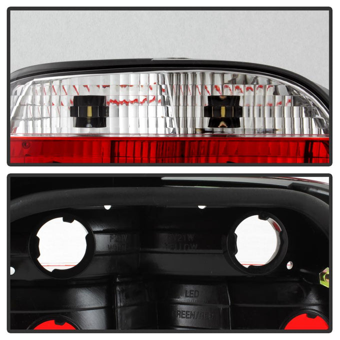 Red Clear Crystal Tail Lights <br>95,97-01 BMW 740i 95-01 BMW 740iL 750iL