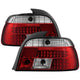 Red Clear LED Tail Lights <br>97-00 BMW 528i 540i 99-00 BMW M5