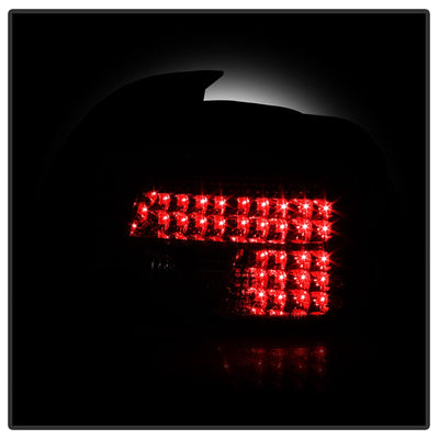 Red Clear LED Tail Lights <br>97-00 BMW 528i 540i 99-00 BMW M5