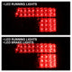 Red Clear LED Tail Lights <br>97-00 BMW 528i 540i 99-00 BMW M5