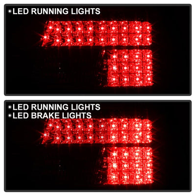 Red Clear LED Tail Lights <br>97-00 BMW 528i 540i 99-00 BMW M5