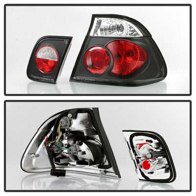 Black Euro Style Tail Lights <br>99-01 BMW 3-Series