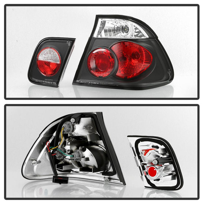Black Euro Style Tail Lights <br>99-01 BMW 3-Series