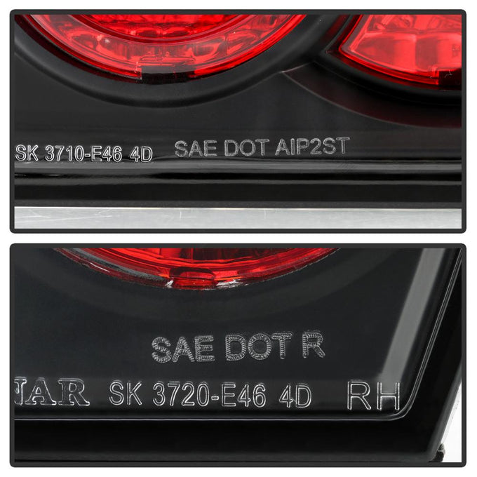 Black Euro Style Tail Lights <br>99-01 BMW 3-Series