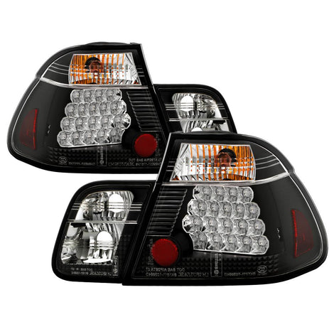 Black LED Tail Lights <br>99-01 BMW 3-Series