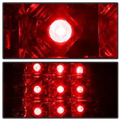 Black LED Tail Lights <br>00-06 BMW X5
