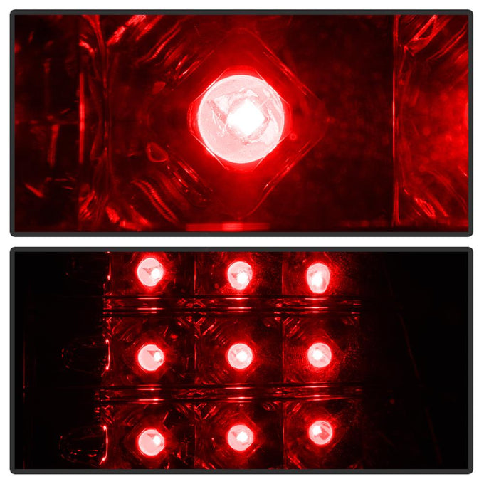 Red Clear LED Tail Lights <br>00-06 BMW X5