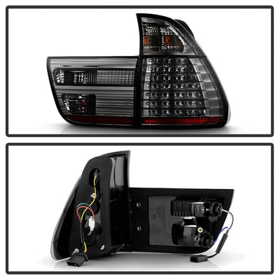 Smoke LED Tail Lights <br>00-06 BMW X5