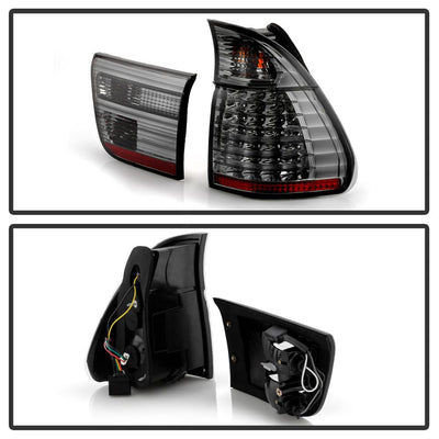 Smoke LED Tail Lights <br>00-06 BMW X5