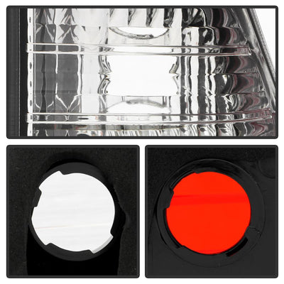 Red Clear Euro Style Tail Lights <br>00-06 BMW X5