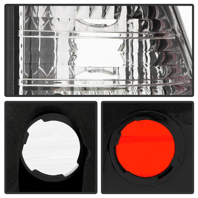 Red Clear Euro Style Tail Lights <br>00-06 BMW X5