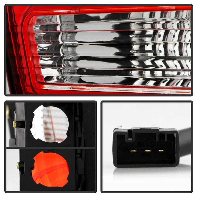 Red Clear Euro Style Tail Lights <br>00-06 BMW X5