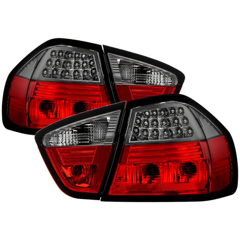 Red Smoke LED Tail Lights <br>06-08 BMW 3-Series