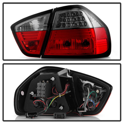 Red Smoke LED Tail Lights <br>06-08 BMW 3-Series