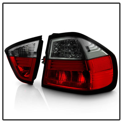 Red Smoke LED Tail Lights <br>06-08 BMW 3-Series