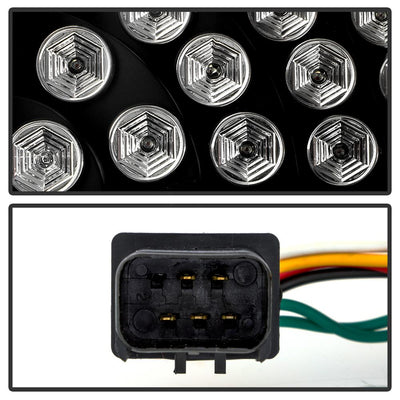 Black LED Tail Lights <br>05-07 Chrysler 300