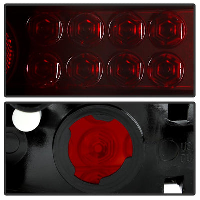 Black LED Tail Lights <br>05-07 Chrysler 300