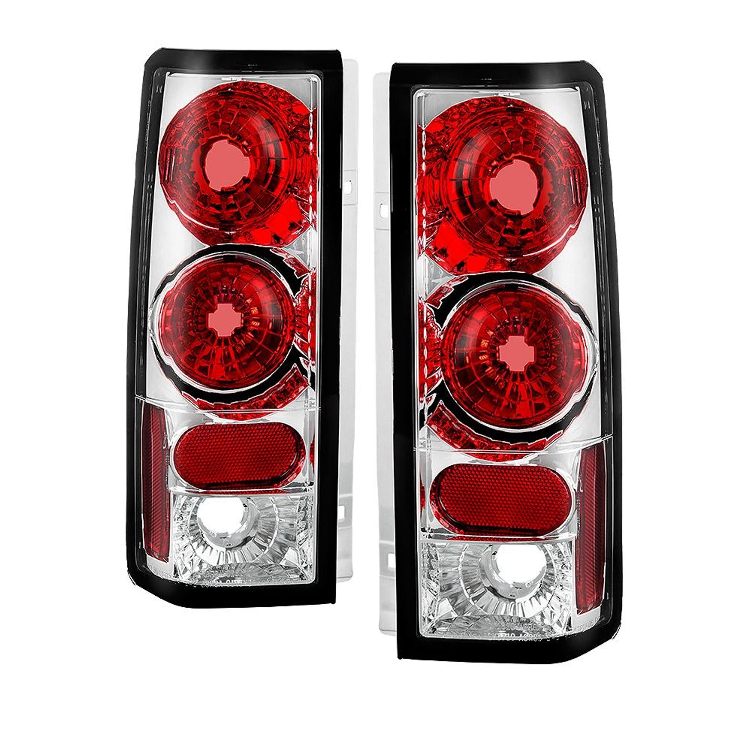 Chrome Euro Style Tail Lights <br>85-05 Chevrolet Astro 85-05 GMC Safari