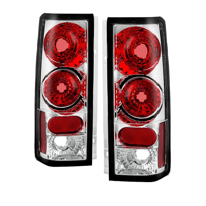 Chrome Euro Style Tail Lights <br>85-05 Chevrolet Astro 85-05 GMC Safari