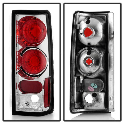 Chrome Euro Style Tail Lights <br>85-05 Chevrolet Astro 85-05 GMC Safari