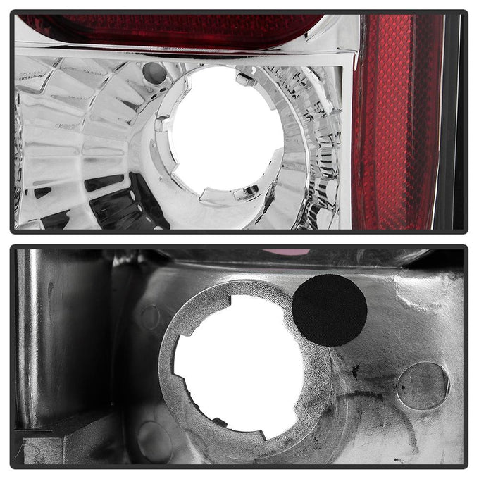 Chrome Euro Style Tail Lights <br>85-05 Chevrolet Astro 85-05 GMC Safari