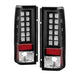 Black LED Tail Lights <br>85-05 Chevrolet Astro 85-05 GMC Safari