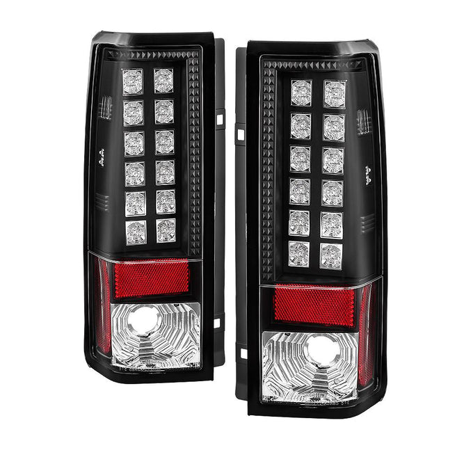 Black LED Tail Lights <br>85-05 Chevrolet Astro 85-05 GMC Safari