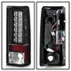 Black LED Tail Lights <br>85-05 Chevrolet Astro 85-05 GMC Safari