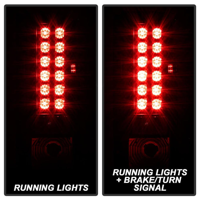 Black LED Tail Lights <br>85-05 Chevrolet Astro 85-05 GMC Safari
