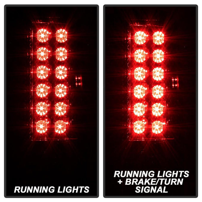 Smoke LED Tail Lights <br>85-05 Chevrolet Astro 85-05 GMC Safari