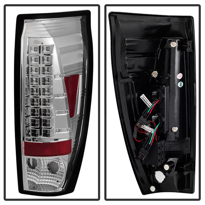 Chrome LED Tail Lights <br>02-06 Chevrolet Avalanche 1500 Avalanche 2500