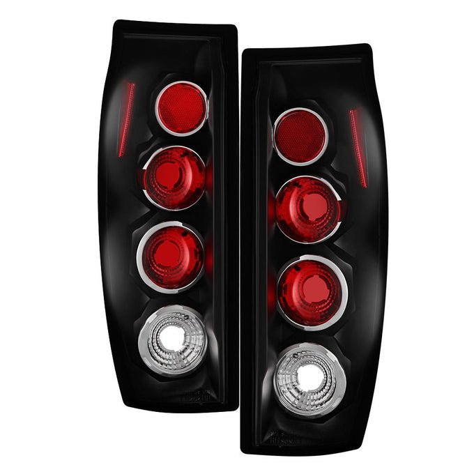 Black Euro Style Tail Lights <br>02-06 Chevrolet Avalanche 1500 Avalanche 2500