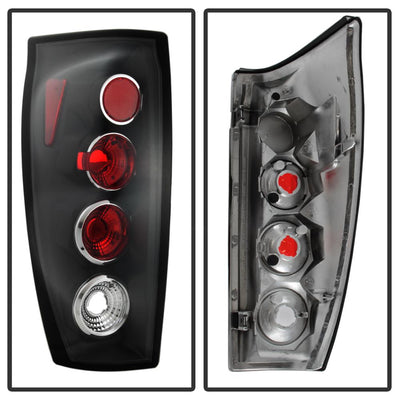 Black Euro Style Tail Lights <br>02-06 Chevrolet Avalanche 1500 Avalanche 2500