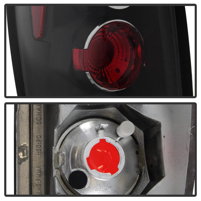 Black Euro Style Tail Lights <br>02-06 Chevrolet Avalanche 1500 Avalanche 2500