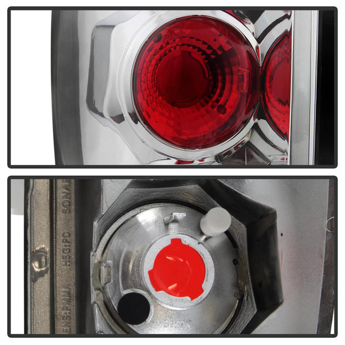 Chrome Euro Style Tail Lights <br>02-06 Chevrolet Avalanche 1500 Avalanche 2500