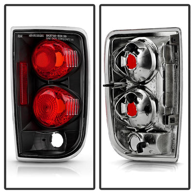 Black Euro Style Tail Lights <br>95-05 Chevy Blazer, GMC Jimmy