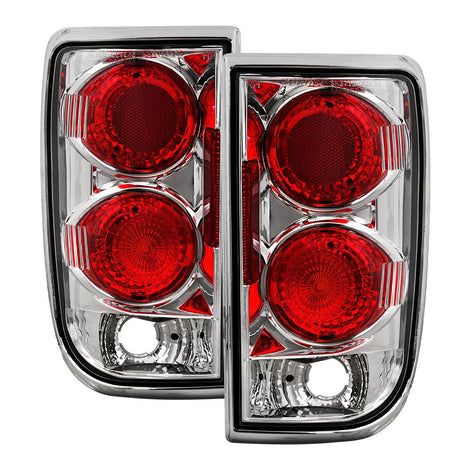 Chrome Euro Style Tail Lights <br>95-05 Chevy Blazer, GMC Jimmy