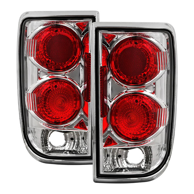 Chrome Euro Style Tail Lights <br>95-05 Chevy Blazer, GMC Jimmy