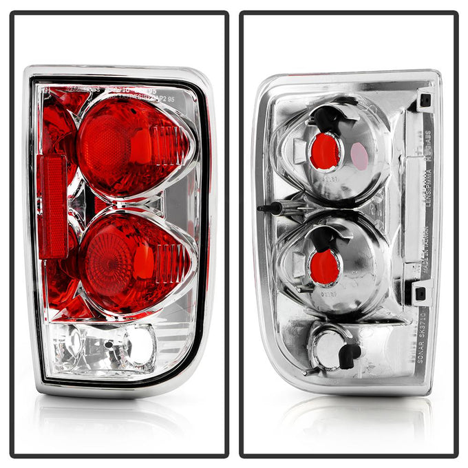 Chrome Euro Style Tail Lights <br>95-05 Chevy Blazer, GMC Jimmy